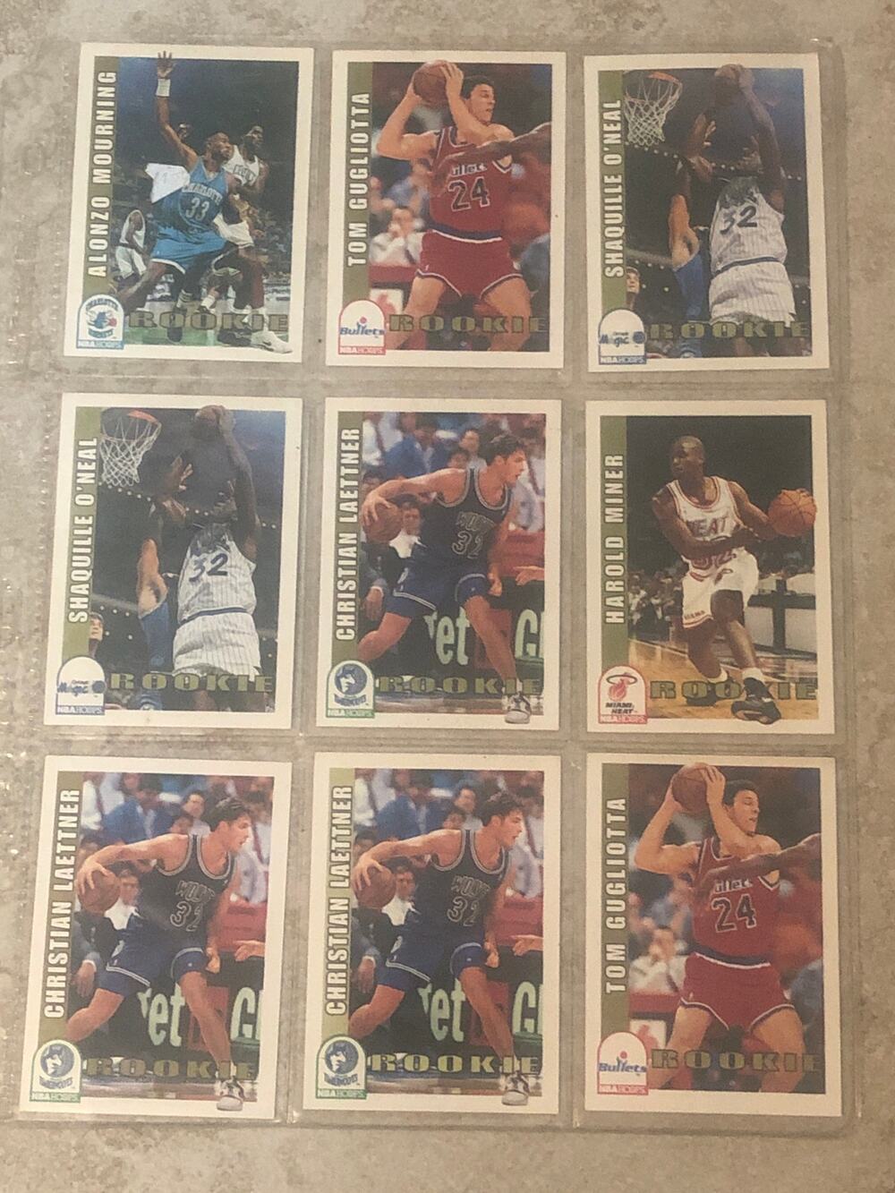 9 Basketball card lot